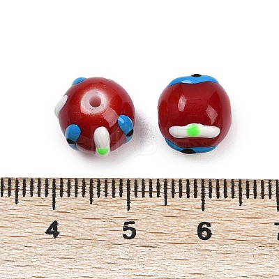 Handmade Lampwork Enamel Beads LAMP-R004-05C-1