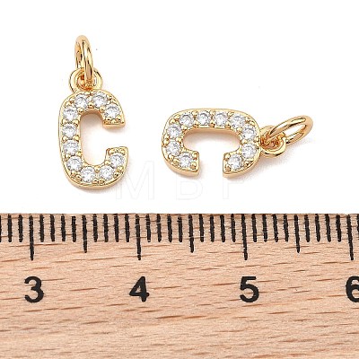 SHEGRACE Brass Micro Pave Clear Cubic Zirconia Pendants XGRQ29929-394G-C-1