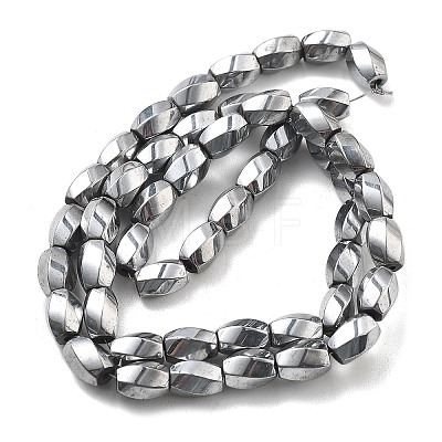 Electroplated Synthetic Magnetic Hematite Beads Strands G-P545-G01-02G-1