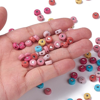 Opaque Acrylic Beads PACR-N006-50-B02-1