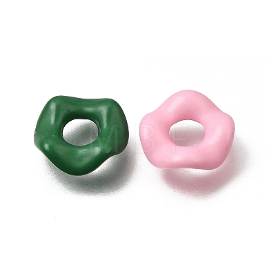 Opaque Acrylic European Beads AC-CBA9284-02-1