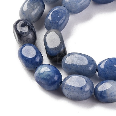 Natural Blue Aventurine Beads Strands G-G146-A23-01-1