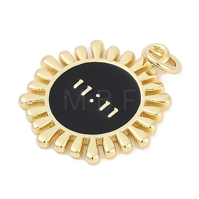 Brass Enamel Pendants KK-G522-38G-01-1