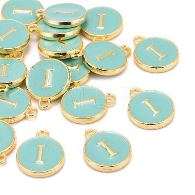 Golden Plated Alloy Enamel Charms X-ENAM-S118-05I-1