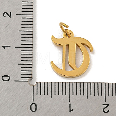 Ion Plating(IP) 304 Stainless Steel Charms STAS-I010-01G-T-1