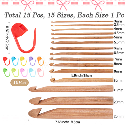 DIY Knitting Tools DIY-CL0002-60B-1