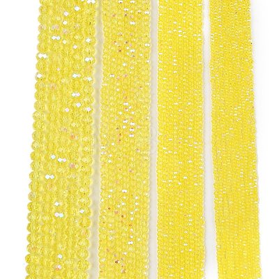 Electroplate Glass Beads Strands EGLA-A044-T1mm-L29-1