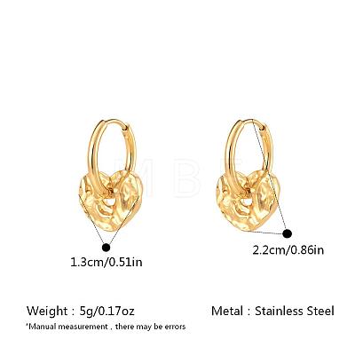 304 Stainless Steel Hoop Dangle Earrings for Women AF5026-6-1