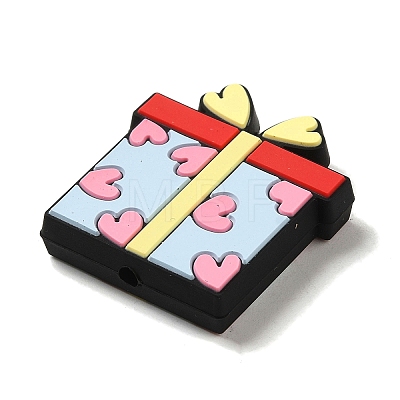 Valentine's Day Gift Box Food Grade Eco-Friendly Silicone Focal Beads SIL-Q022-04A-1