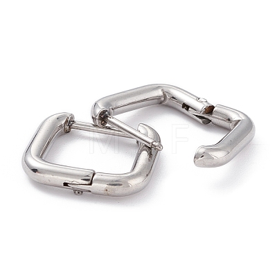 201 Stainless Steel Hoop Earrings STAS-D451-37P-1