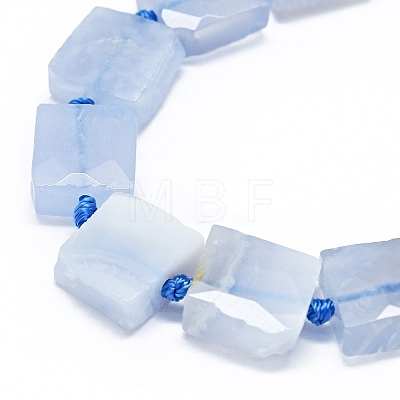 Natural Blue Lace Agate Beads Strands G-F725-22-1