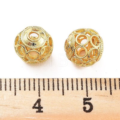 Rack Plating Brass Beads KK-S377-07G-1