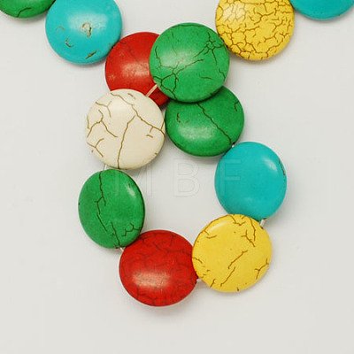 Synthetical Turquoise Beads Strands TURQ-S150-M-1