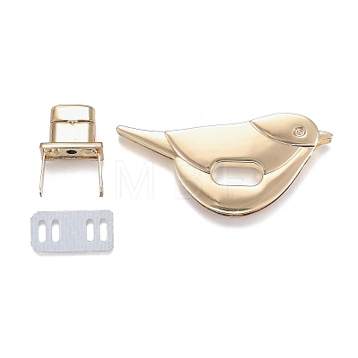 Alloy Bag Twist Lock Clasps FIND-H209-05G-1