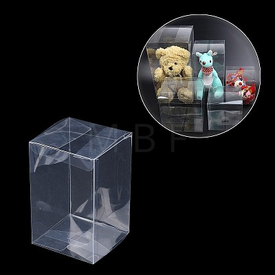 Rectangle Transparent Plastic PVC Box Gift Packaging CON-F013-01I-1