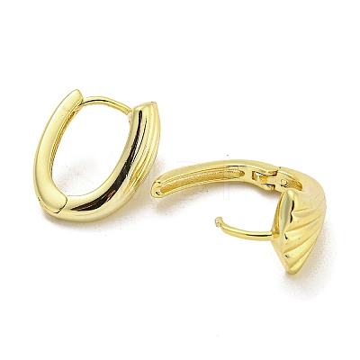 Brass Hoop Earrings EJEW-L211-011B-G-1