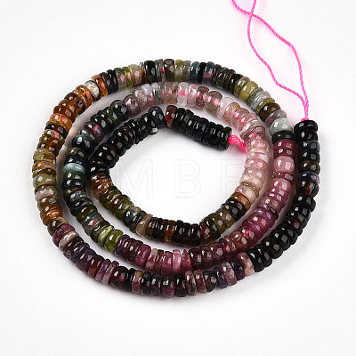 Natural Multicolor Tourmaline Beads Strands G-T140-03-1