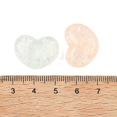 Transparent Crackle Acrylic Beads MACR-K361-30-1
