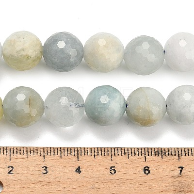 Natural Aquamarine Beads Strands G-L642-F05-12mm-1