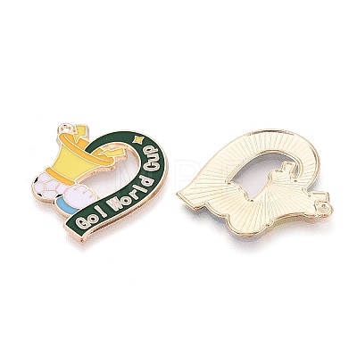 Alloy Enamel Pendants ENAM-T025-01G-07-1