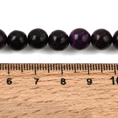 Natural Dyed White Jade(Imitation Charoite) Beads Strands GG-CBA0743-J02-8mm-1