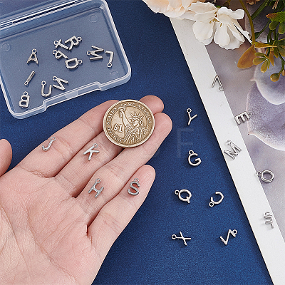 26Pcs 26 Styles Brass Charms KK-WR0001-92-1
