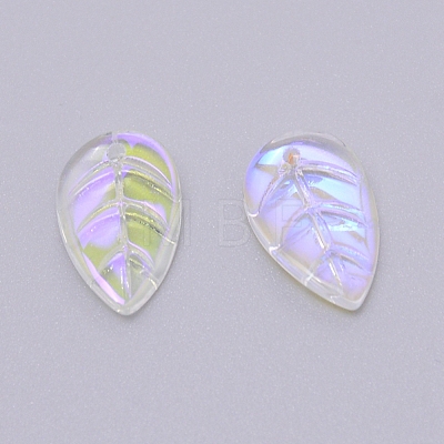 Handmade Luminous Top Drilled Gold Sand Lampwork Beads LAMP-CJC0004-36-1