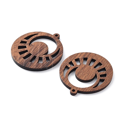 Walnut Wood Laser Cut Pendants WOOD-Q051-05J-1