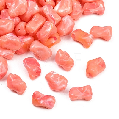 Opaque Acrylic Imitation Gemstone Beads OACR-G064-01A-1