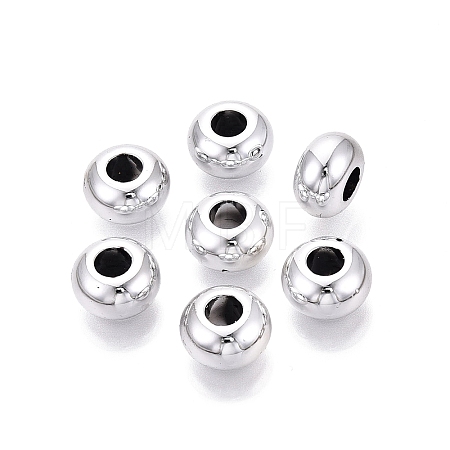 UV Plating Opaque Acrylic European Beads OACR-Q200-10A-01-1