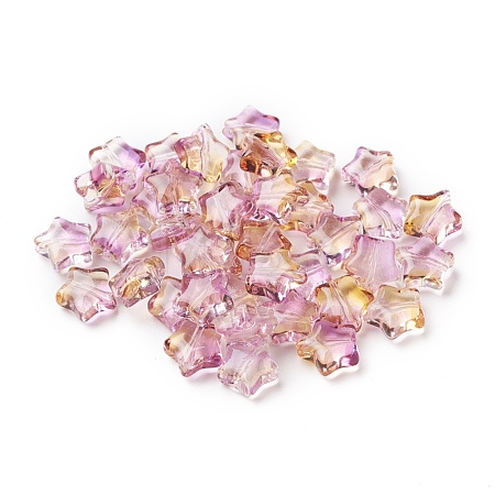 Electroplate Glass Beads EGLA-E059-G10-1