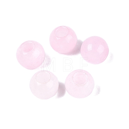 Natural White Jade European Beads G-Q607-01A-17-1
