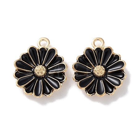 Alloy Enamel Pendants ENAM-O001-07E-G-1