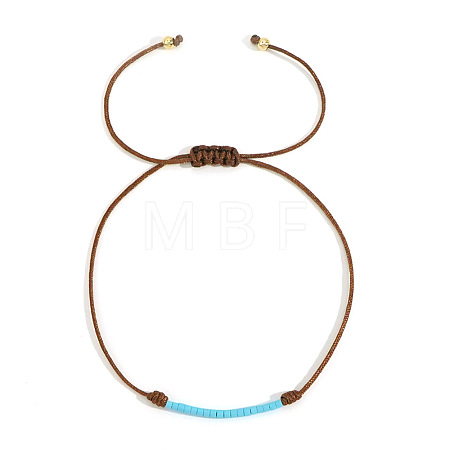 Handmade Glass Seed Beads Braided Bead Bracelets LE4581-8-1