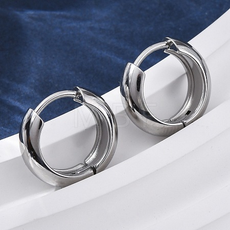 316 Surgical Stainless Steel Hoop Earrings for Women EJEW-G429-01B-P-1
