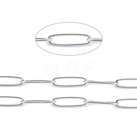 Tarnish Resistant 304 Stainless Steel Paperclip Chains CHS-F010-01C-P-01-1