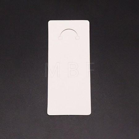 Blank Paper Keyring Display Card DIY-WH0315-02-1