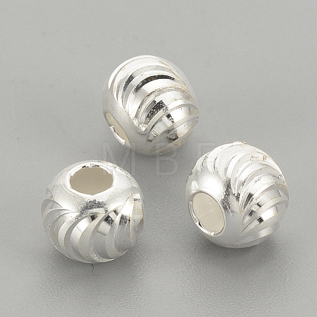 925 Sterling Silver Beads X-STER-S002-16-6mm-1