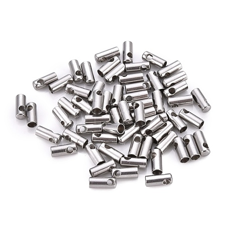 Tarnish Resistant 201 Stainless Steel Cord Ends STAS-F250-10P-I-1