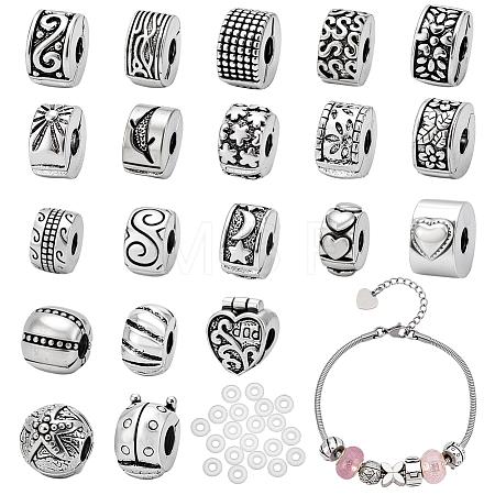 Alloy European Style Clasps PDLC-PH0001-02AS-1