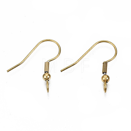 304 Stainless Steel Earring Hooks X-STAS-S111-003G-1