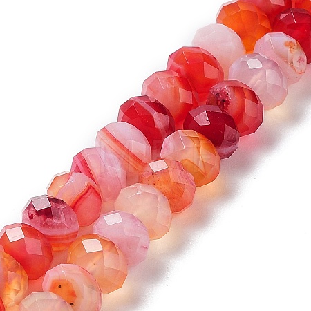 Natural Banded Agate/Striped Agate Beads Strands G-E605-A02-02E-1