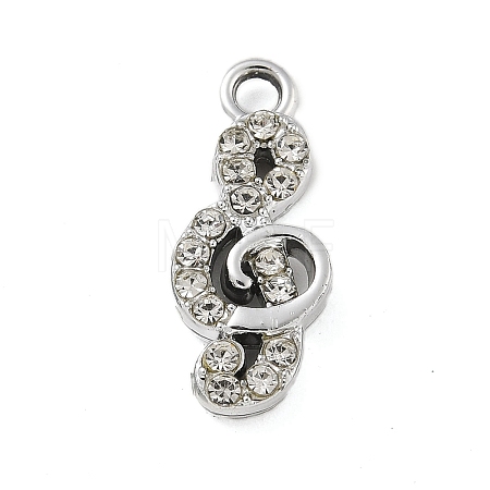 Alloy Rhinestone Pendants PALLOY-P308-02P-1