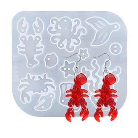 DIY Silicone Sea Animal Theme Pendant Molds SIMO-G011-05A-1