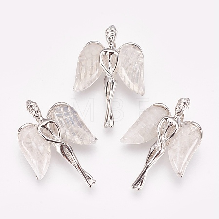 Natural Quartz Crystal Pendants X-KK-G346-02C-1