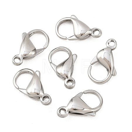 Tarnish Resistant 316 Surgical Stainless Steel Lobster Claw Clasps STAS-316-FL18A-1