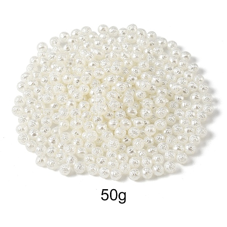 Pearlized Opaque Acrylic Beads OACR-YW0003-70B-1
