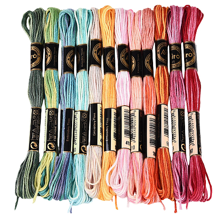 6-Ply Polyester Embroidery Floss OCOR-WH20074-15C-1