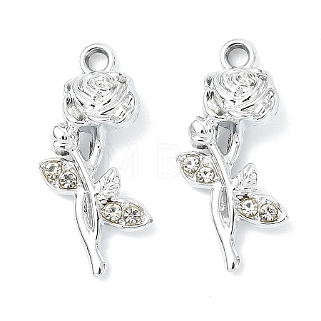 Alloy Crystal Rhinestone Pendants ALRI-T012-04A-P-1