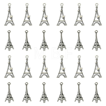 32Pcs 2 Styles Tibetan Style Alloy Pendants FIND-FS0002-12-1